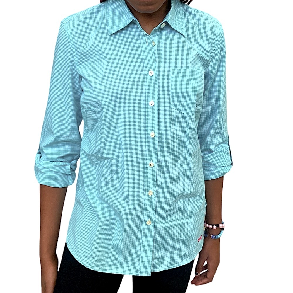 Talbots Gingham button down shirt - Picture 2 of 9